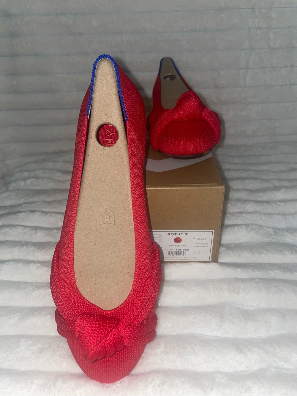 Rothy's Red Knotted Ballet Flat